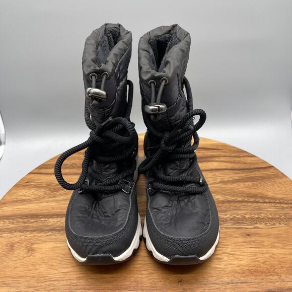 Sorel Kinetic Boots Womens Size 6 Black Waterproof Insulated Snow Winter Shoes - Picture 2 of 8